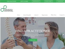 Tablet Screenshot of osteopathyontario.org